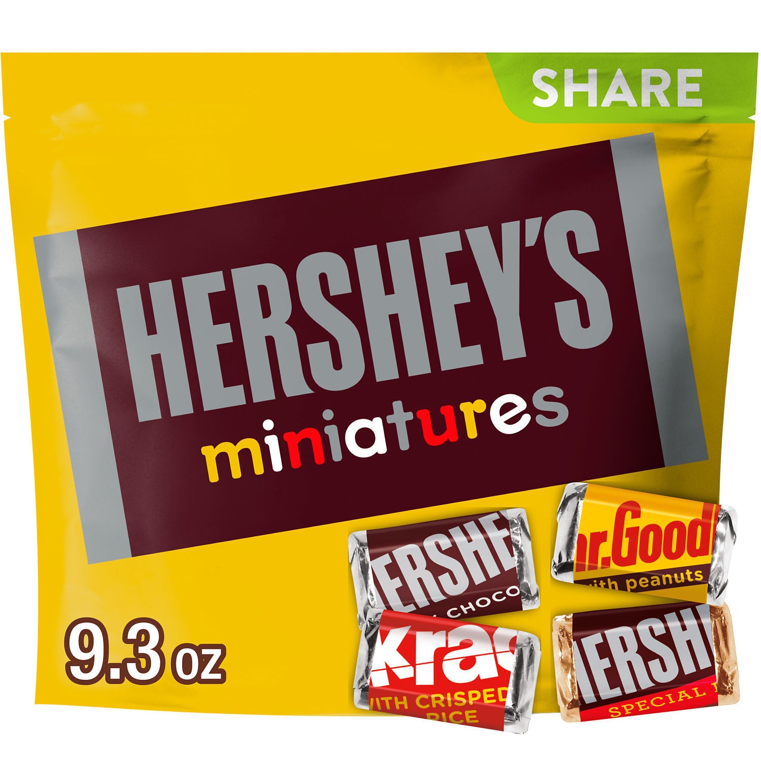 HERSHEY'S Miniatures Assorted Chocolate Candy Share Pack | 9.3 Oz (263 g)