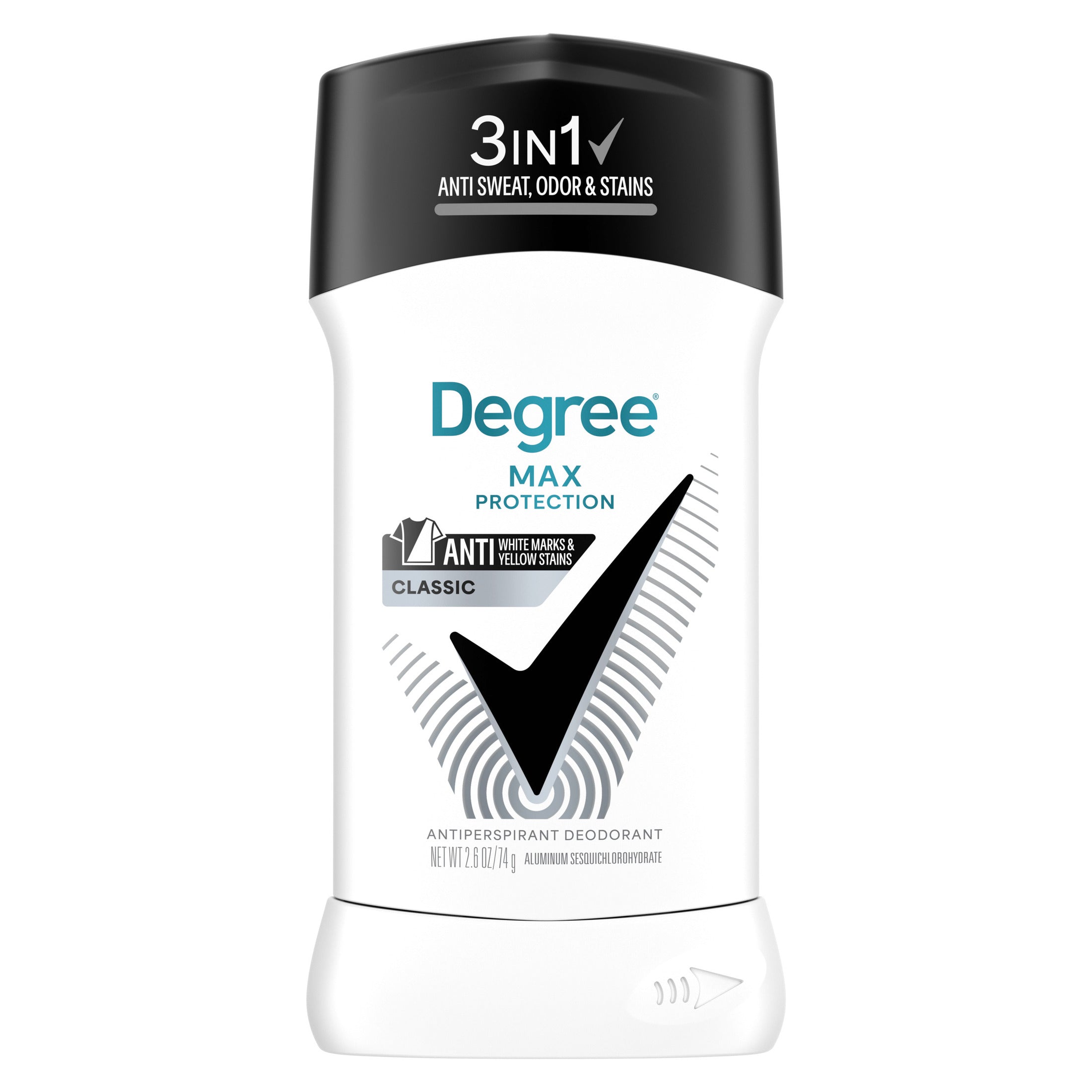 Degree Max Protection Deodorant | Classic | 2.7 Oz (74 g)