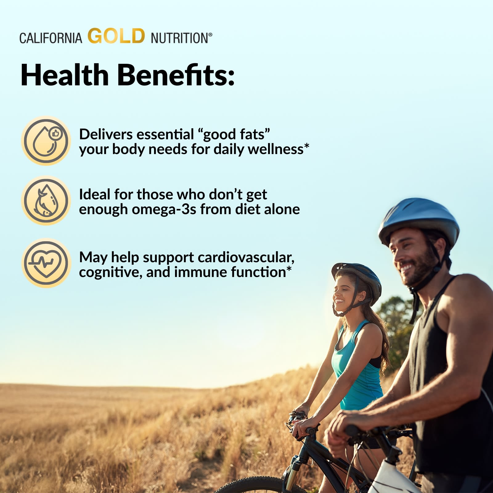 California Gold Nutrition Omega-3 Premium Fish Oil | 240 Fish Gelatin Softgels