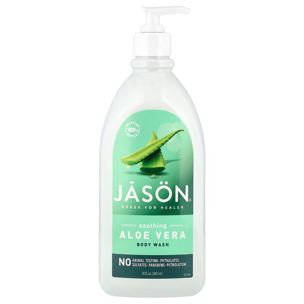Jason Natural Products Aloe Vera Satin Shower Body Wash | 30 Oz (887 ml)