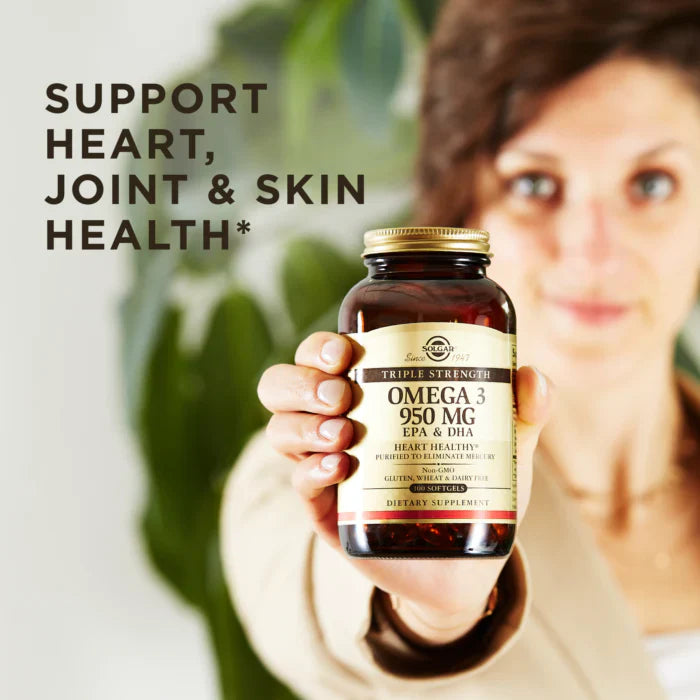 Solgar Omega-3 EPA & DHA Triple Strength 950 mg - 50 Softgels