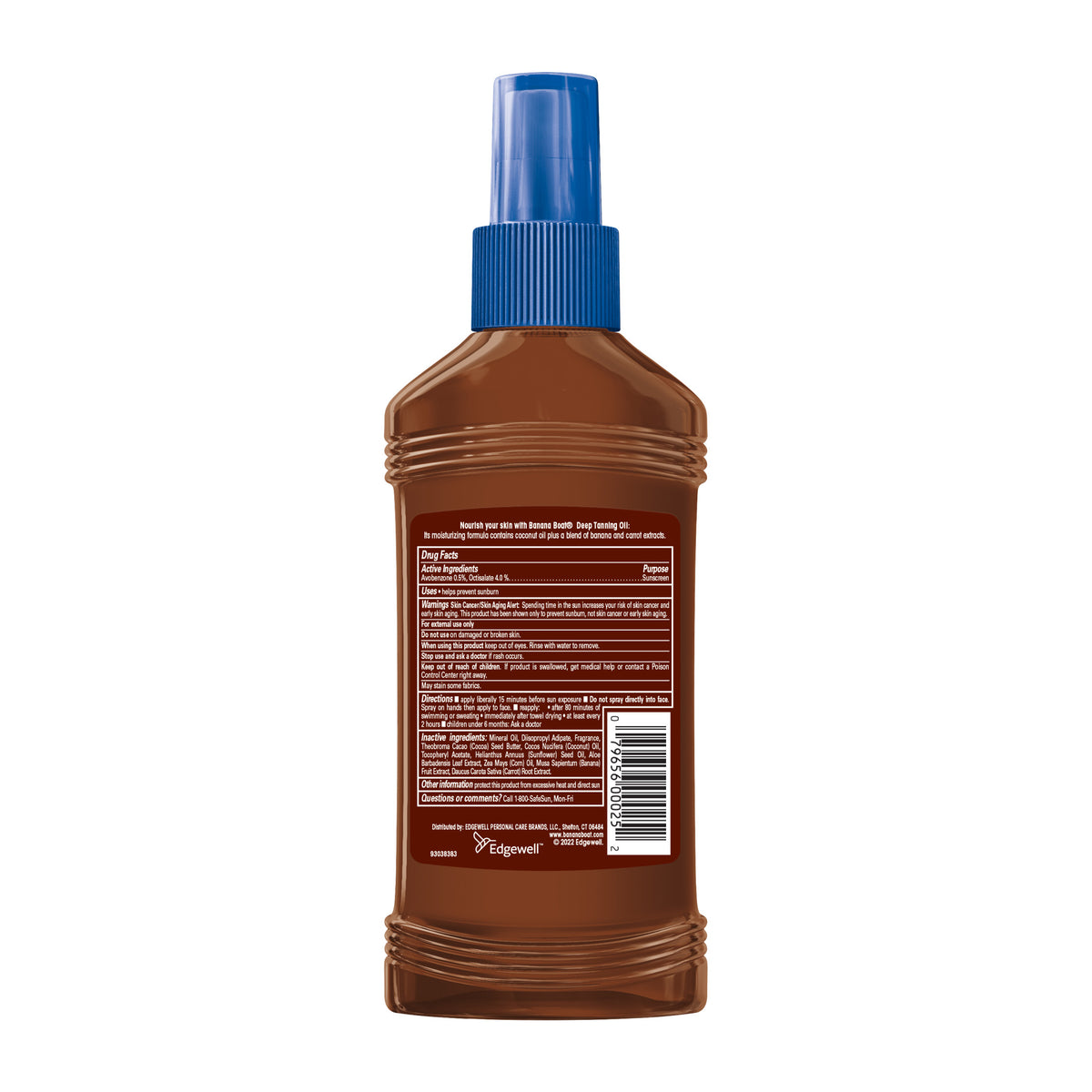 Banana Boat Dark Tanning Oil Spray SPF 4, 8 Oz (236 ml)