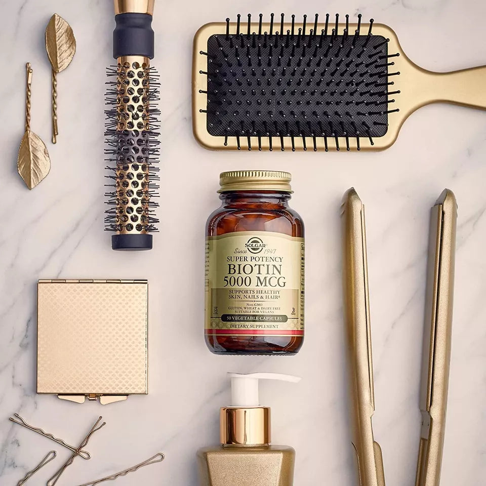 Solgar Biotin 5000 mg Vegetable Capsules - Pack of 100