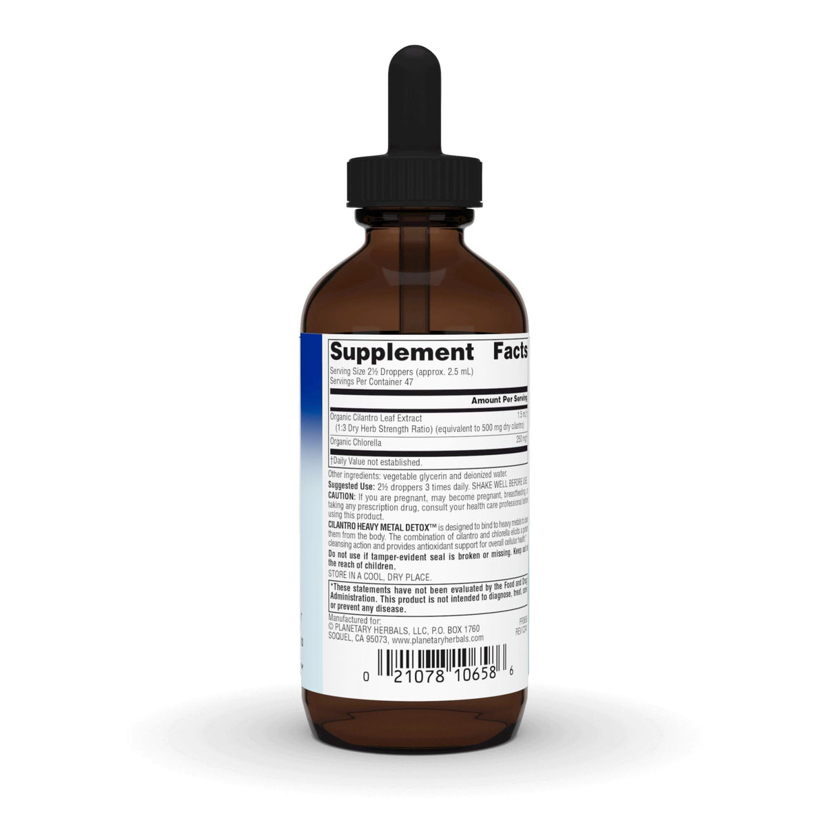 Cilantro Heavy Metal Detox Liquid Herbal Cleanse | 4 Oz (118.28 ml)