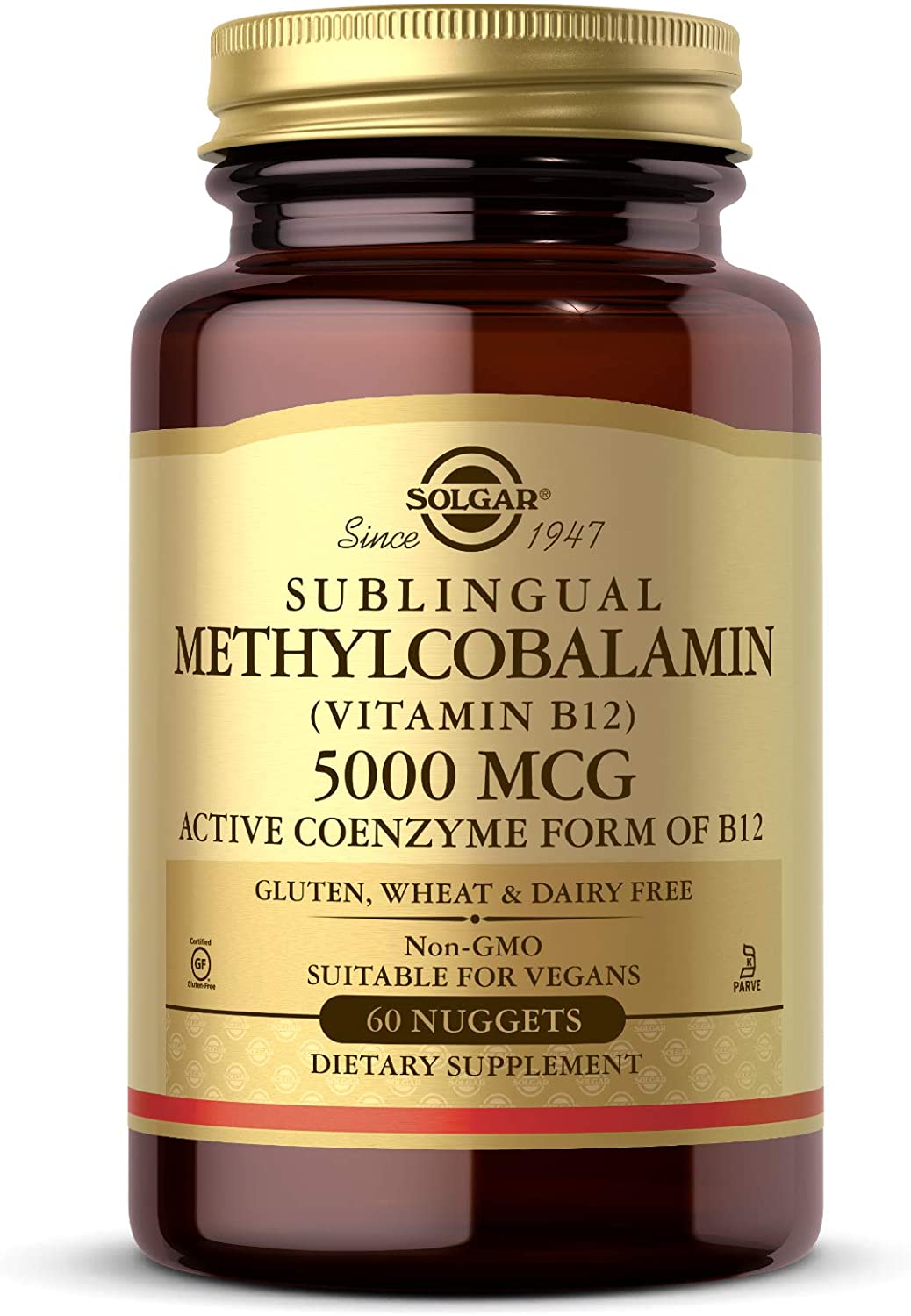 Solgar Vitamin B12 Methylcobalamin 5000mcg 60 Nuggets