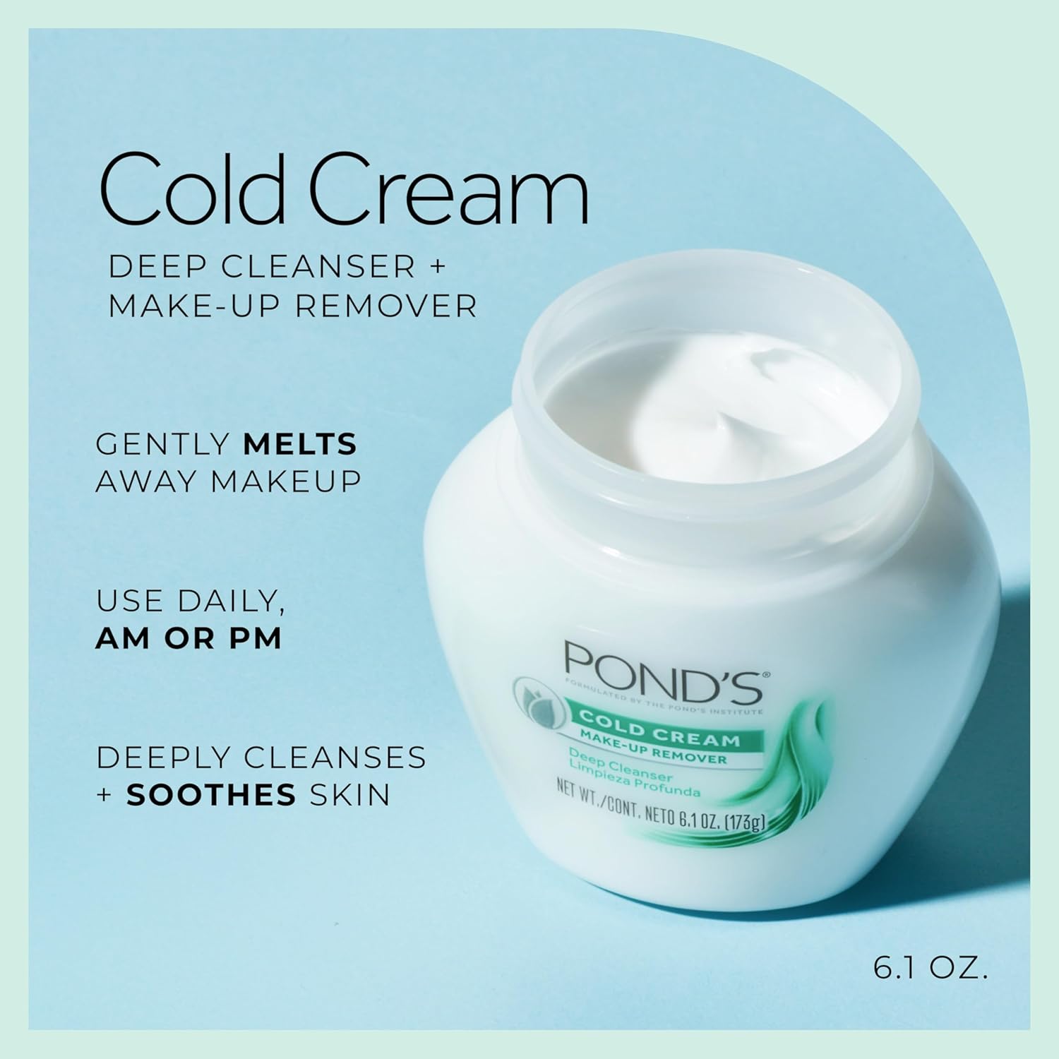Pond’s Cold Cream Deep Cleanser & Makeup Remover – 6.1oz (173g)