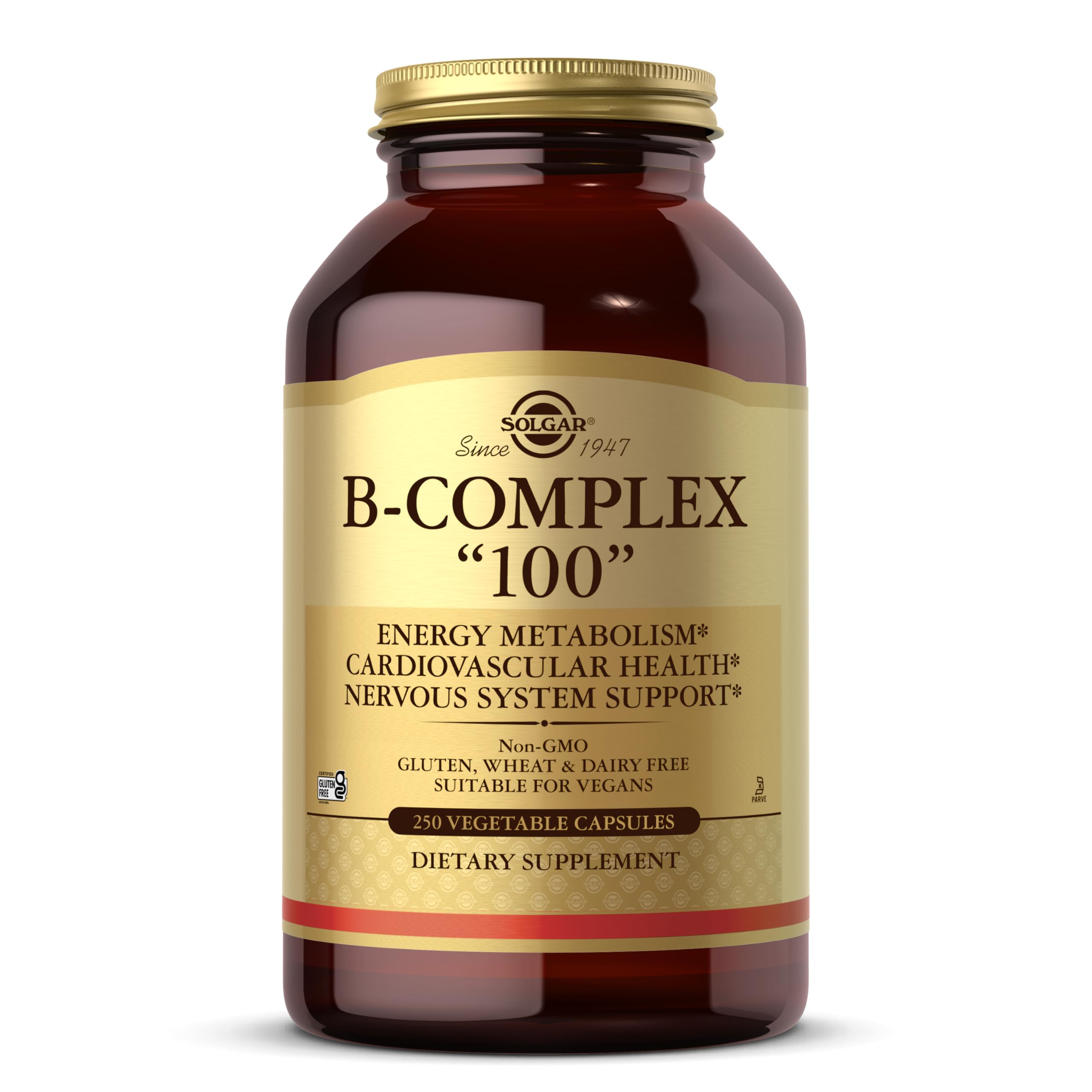 Solgar Vitamin B-Complex "100" | 250 Vegetable Capsules