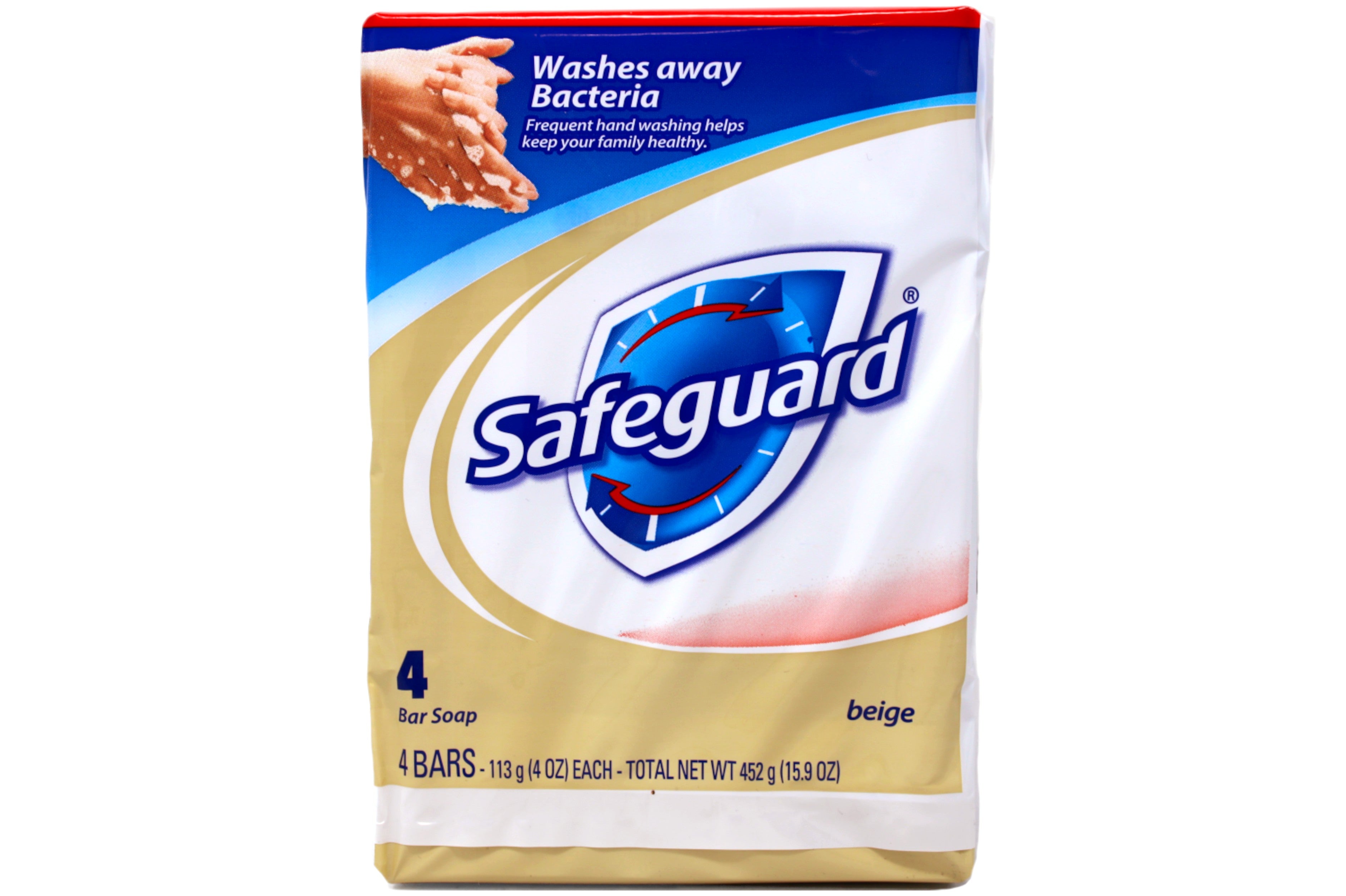 Safeguard Antibacterial Beige Bar Soap | 4 Oz | 4 Bars