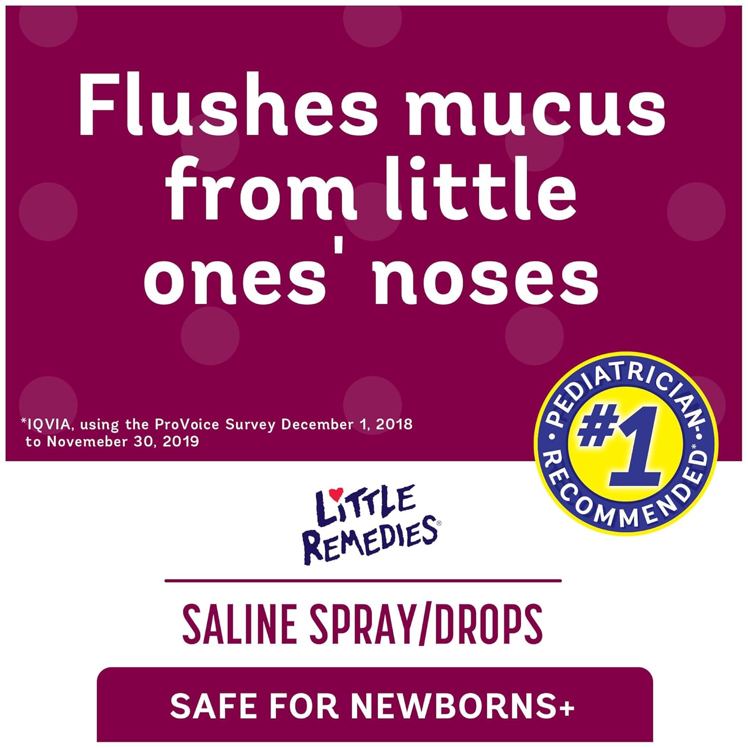 Little Remedies Noses Saline Spray + Drops | 1 Oz (30 ml)