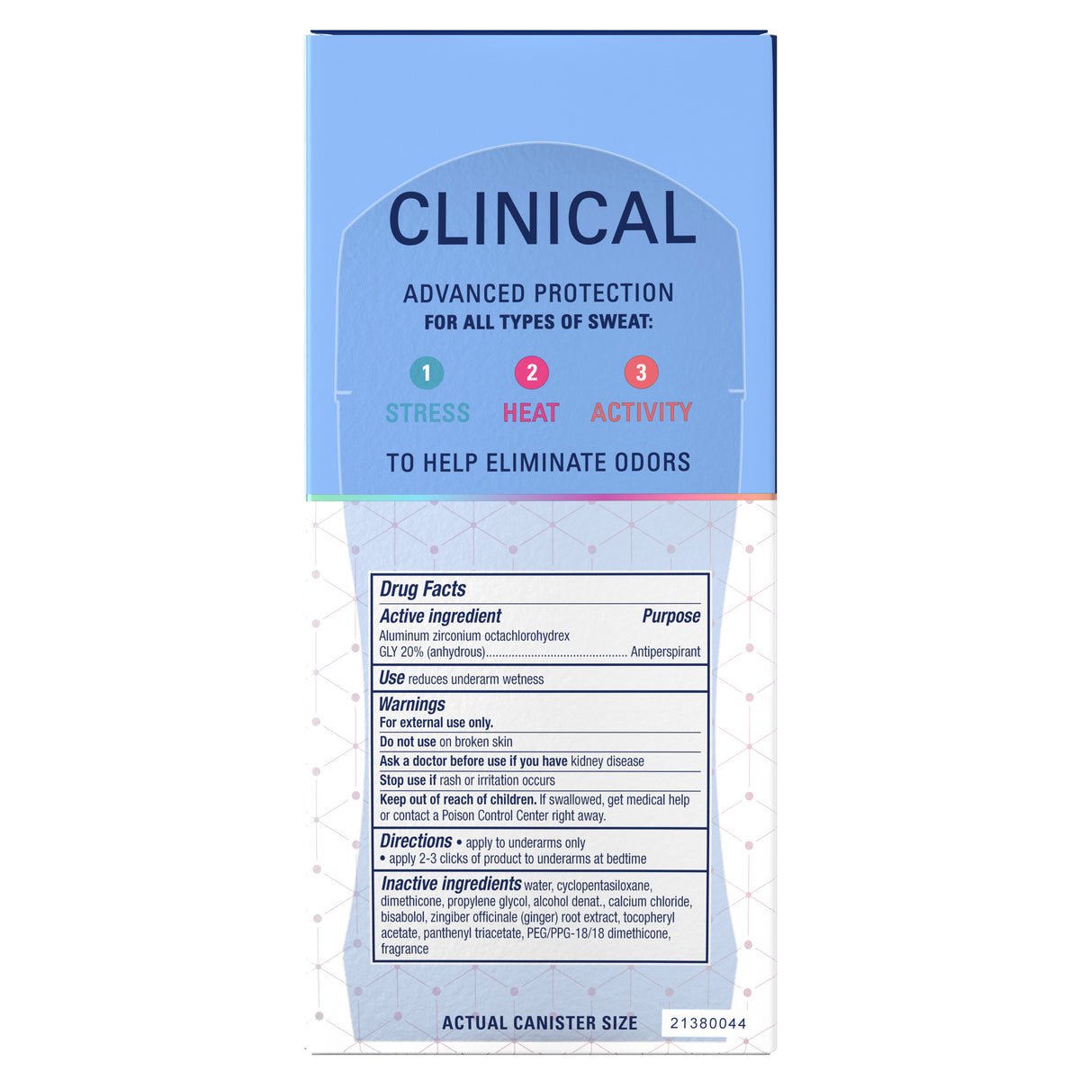 Secret Clinical Clear Gel Women's Antiperspirant & Deodorant | Completely Clean Scent | 1.6 Oz (73 g)