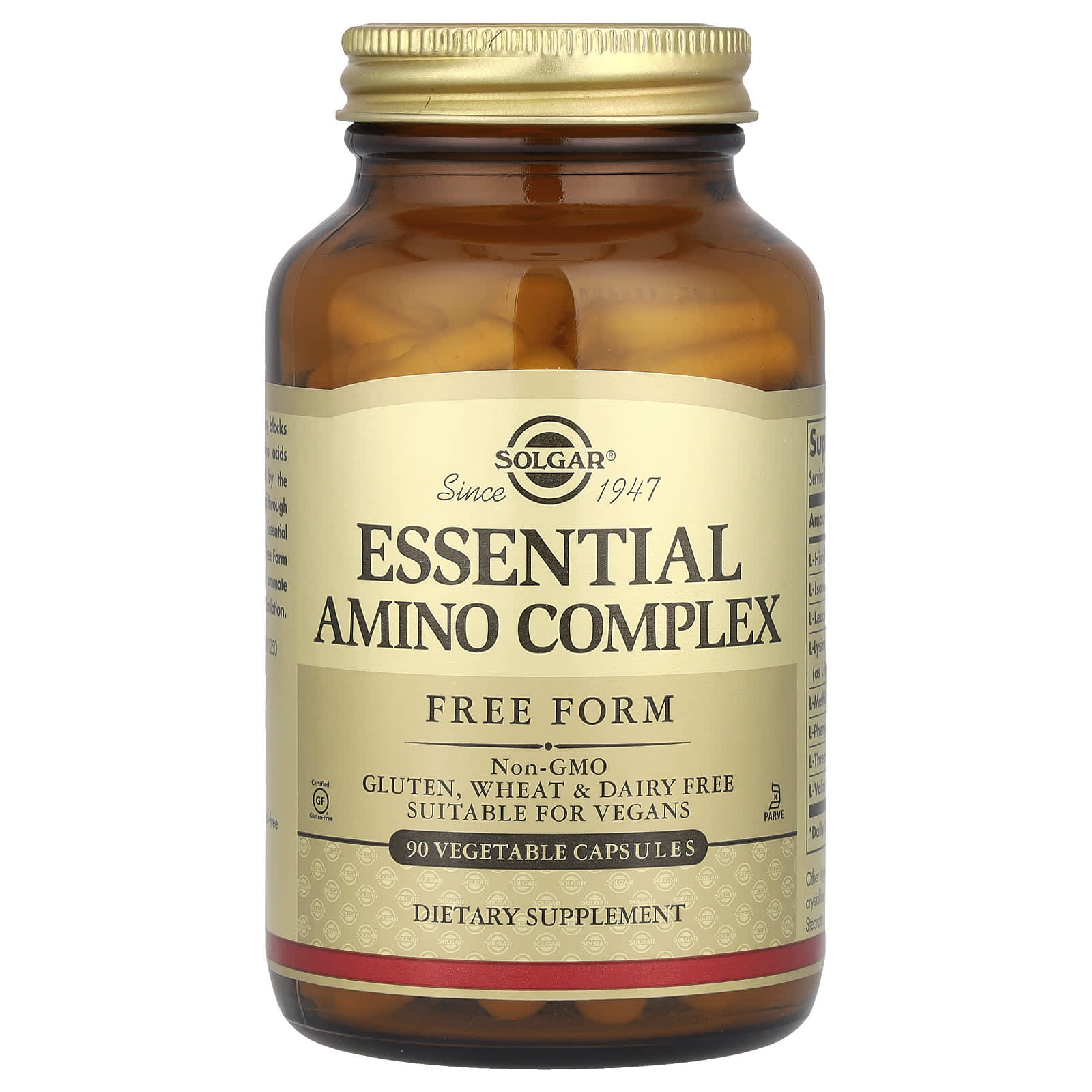 Solgar Essential Amino Complex | 90 Capsules