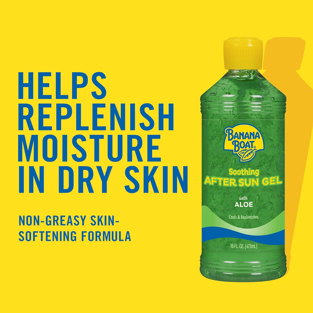 Banana Boat Aloe Vera Sun Burn Relief Gel | 16 Oz (473 ml)