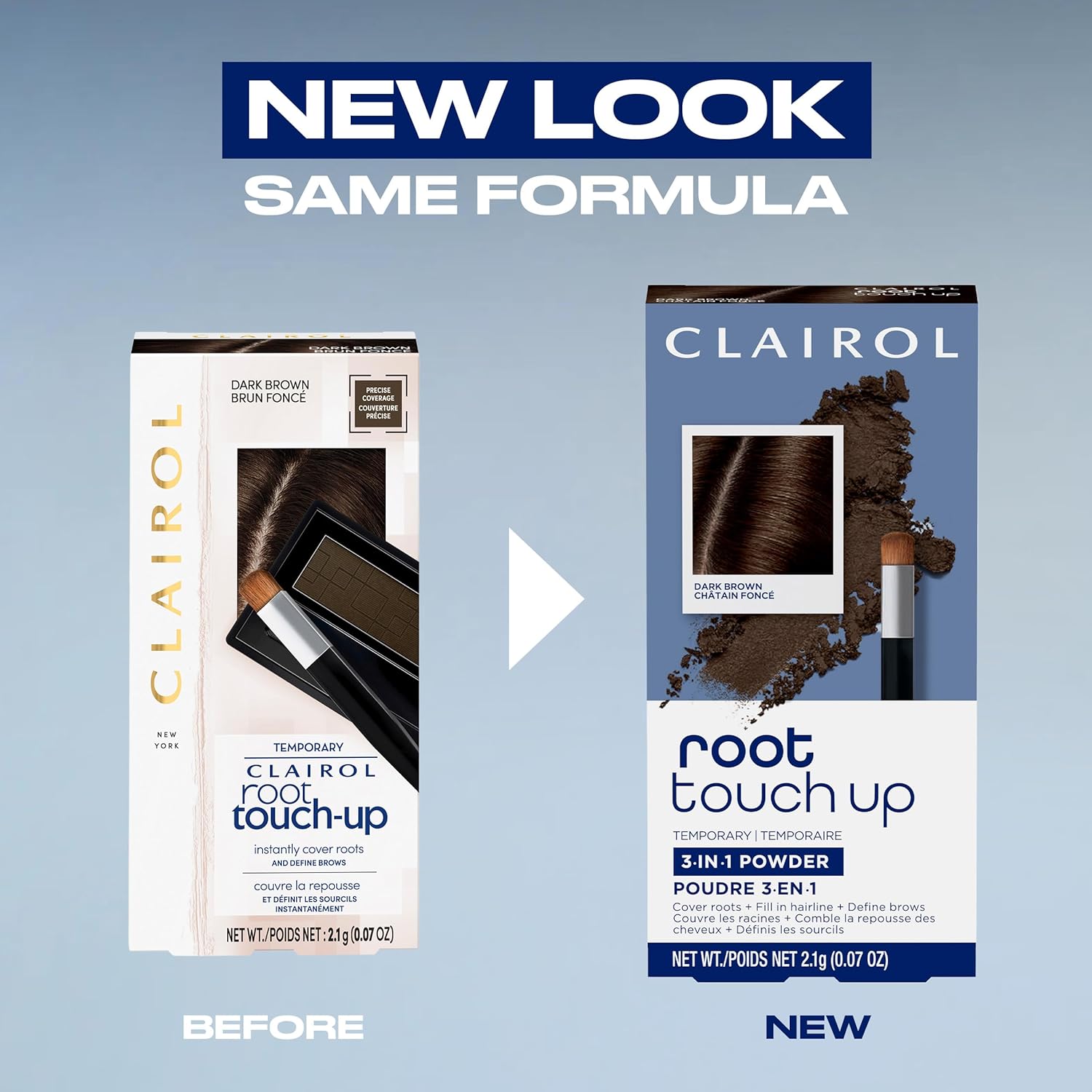 Clairol Root Touch-Up Temporary Concealing Powder Hair Color, Dark Brown