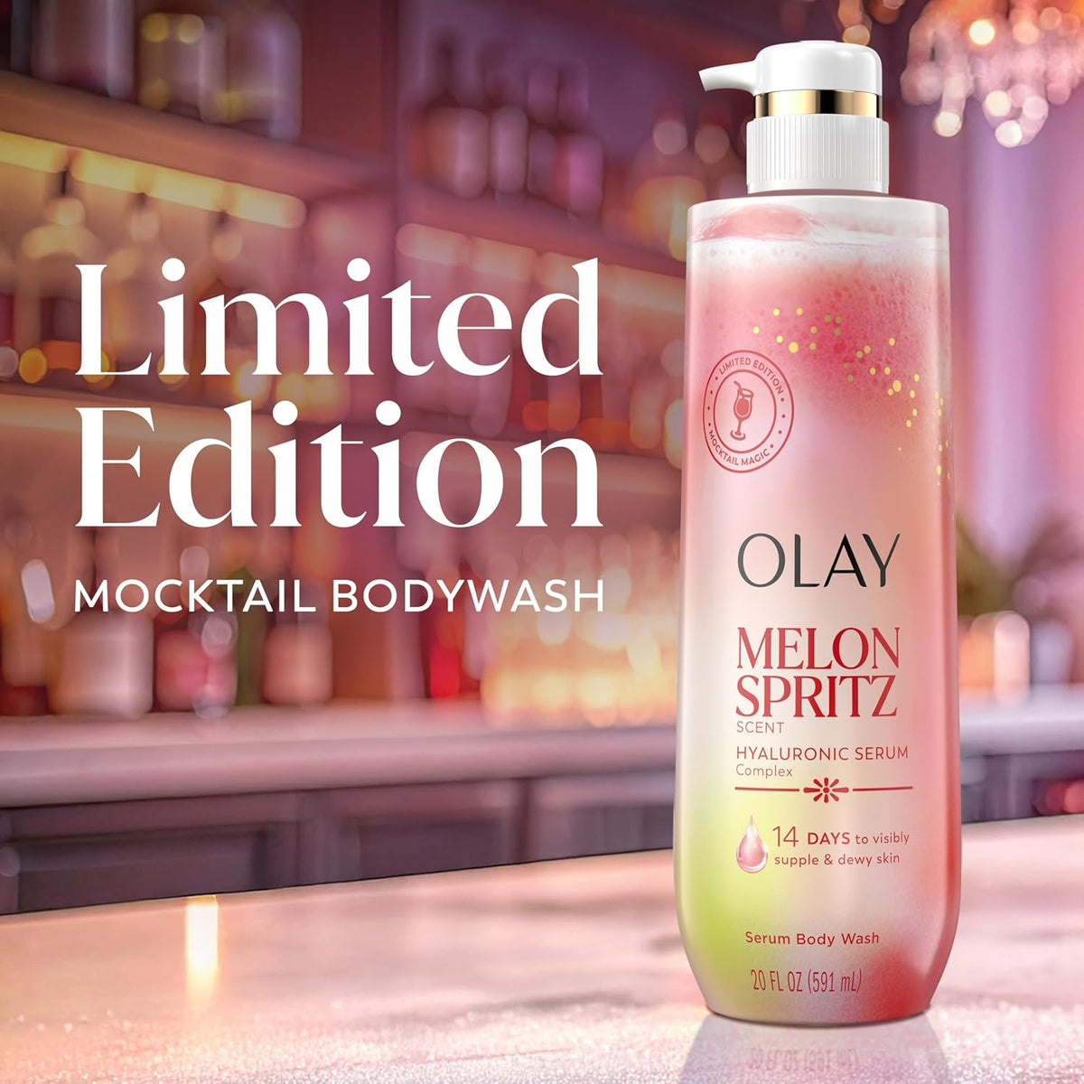 Olay Body Wash | Melon Spritz Scent | 20 Oz (591 ml)