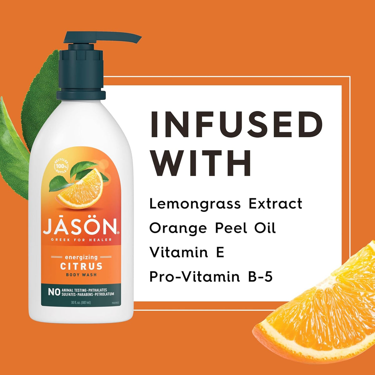 Jason Natural Cosmetics Citrus Body Wash | 30 Oz (887ml)