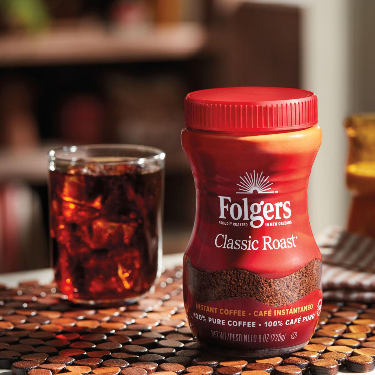 Folgers Classic Roast Instant Coffee | 8 Oz (226 g)