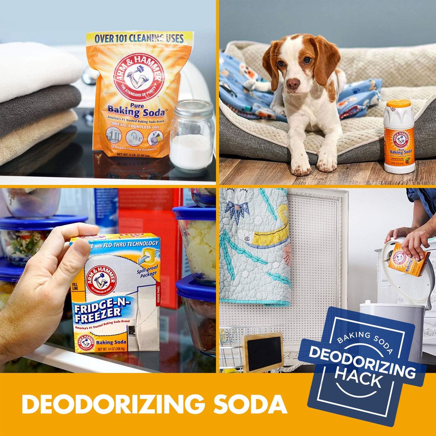 Arm & Hammer Pure Baking Soda, (907g)