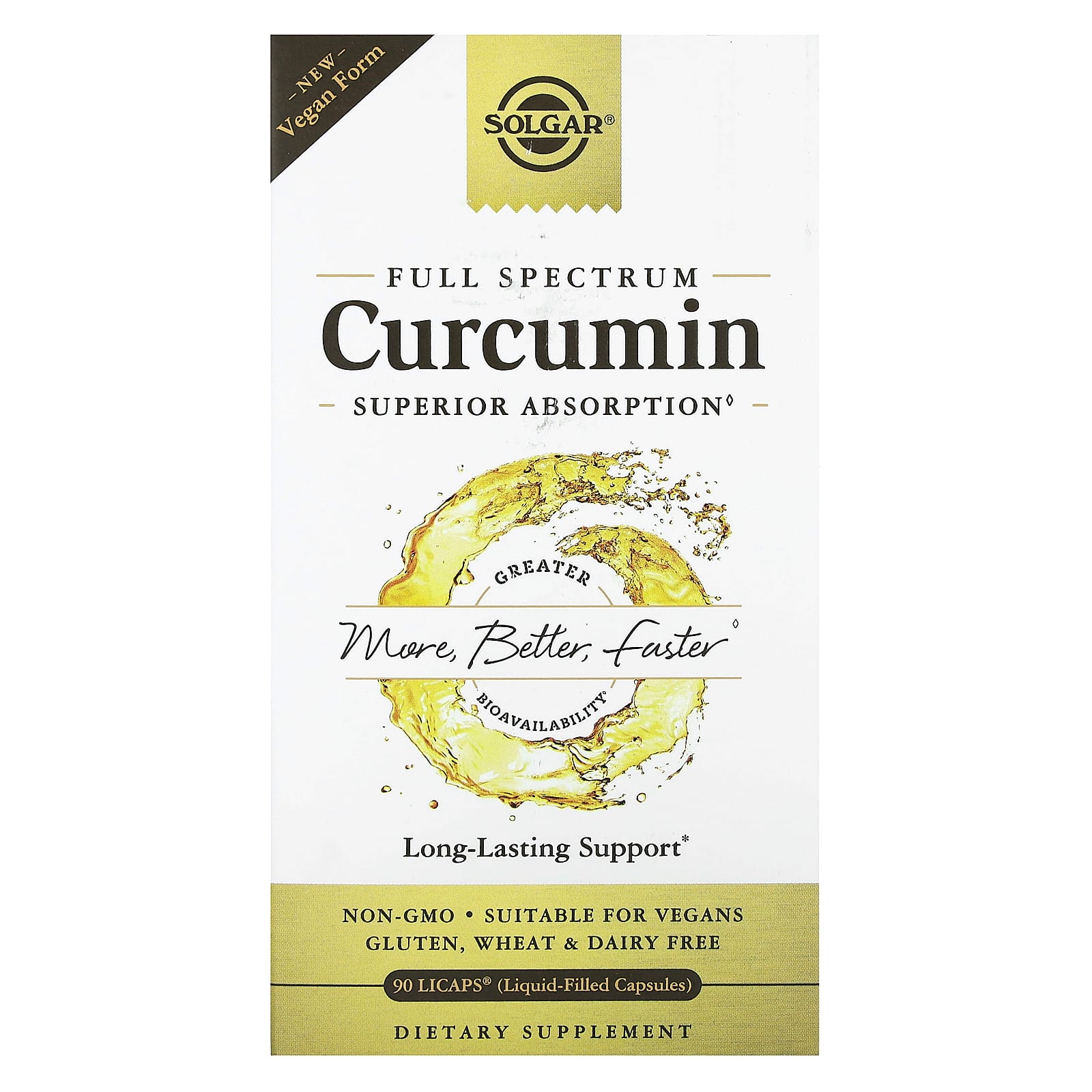 Solgar Full Spectrum Curcumin | 90 LiCaps