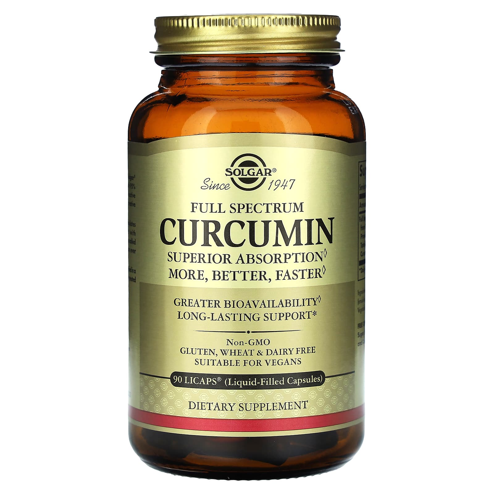 Solgar Full Spectrum Curcumin | 90 LiCaps