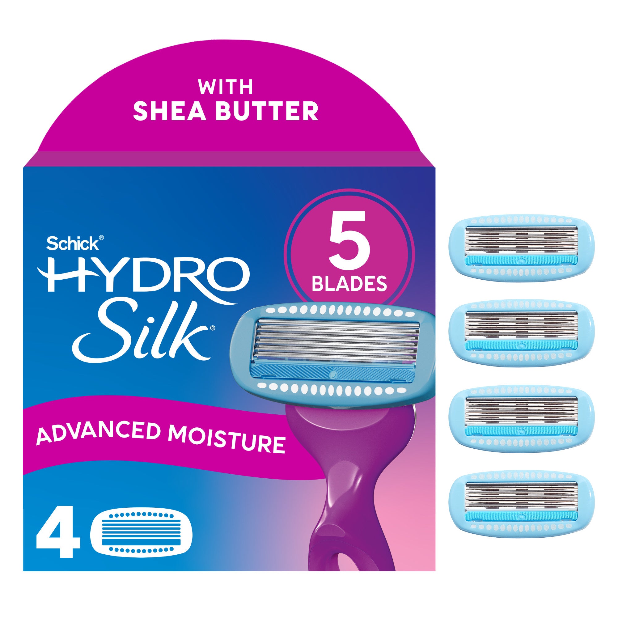 Schick Hydro Silk Advanced Moisture | 4 Refill Blades