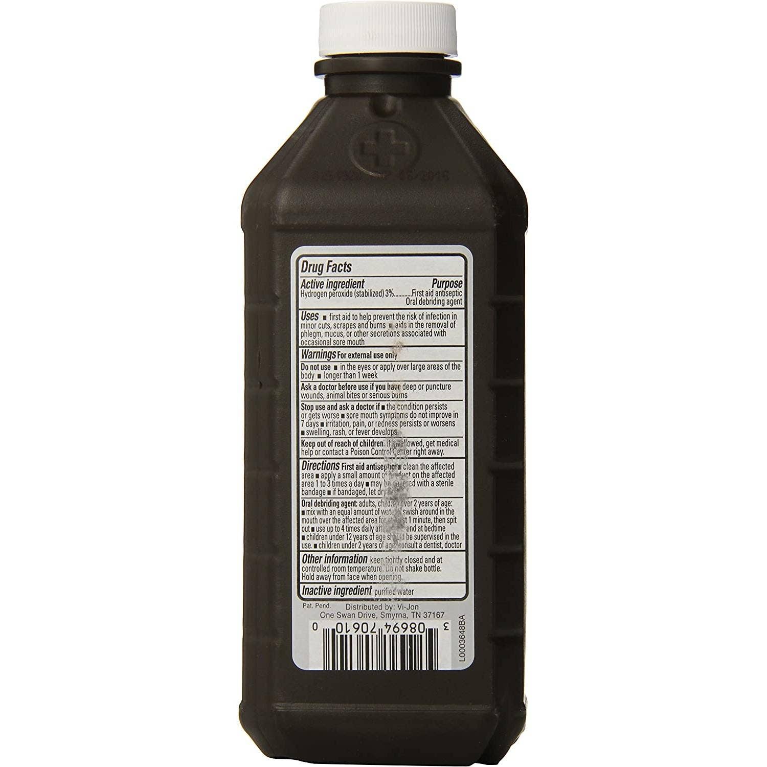 Hydrogen Peroxide Antiseptic Solution | 16 Oz (473 ml)