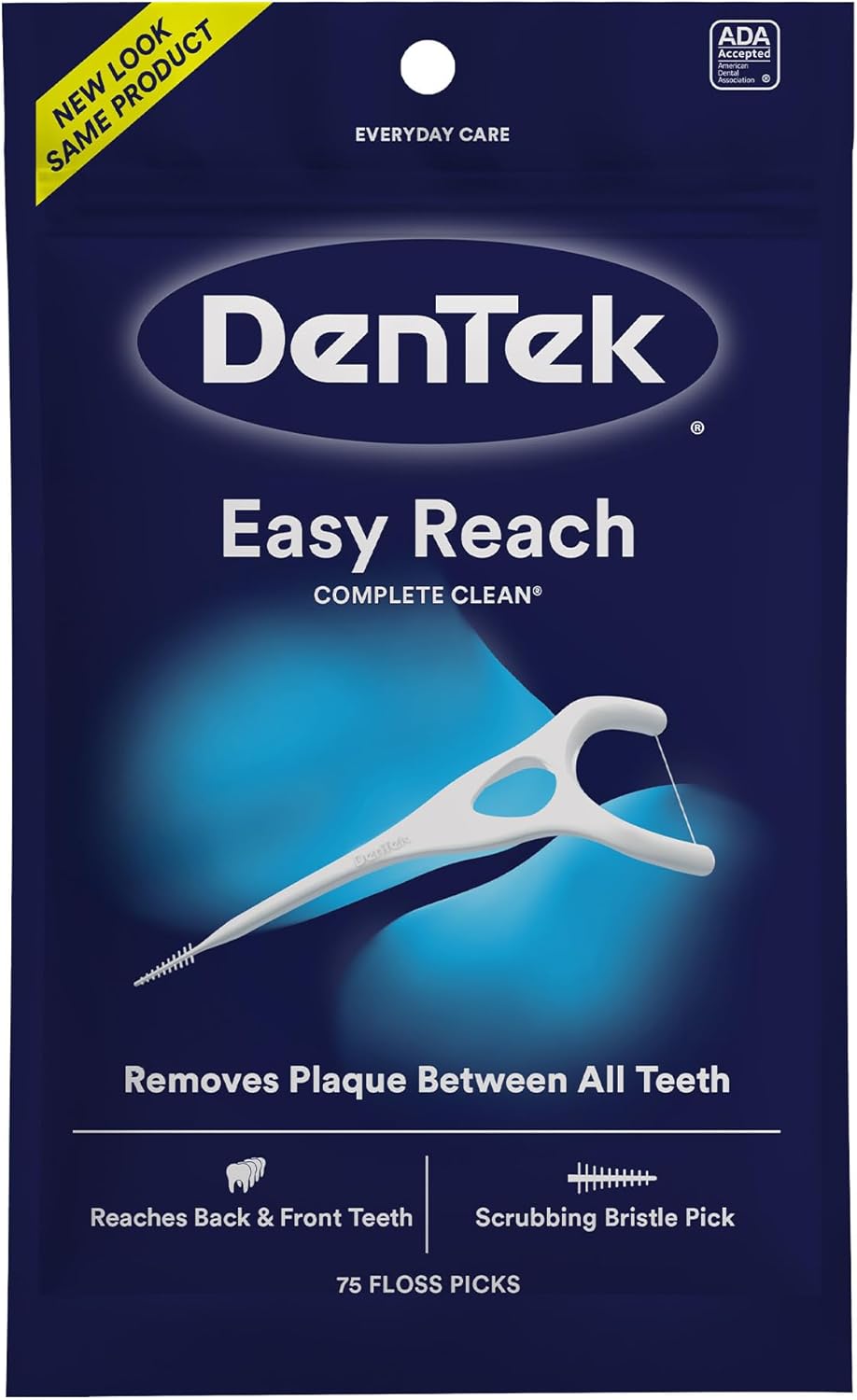 DenTek Complete Clean Easy Reach Floss Picks | 75 Count