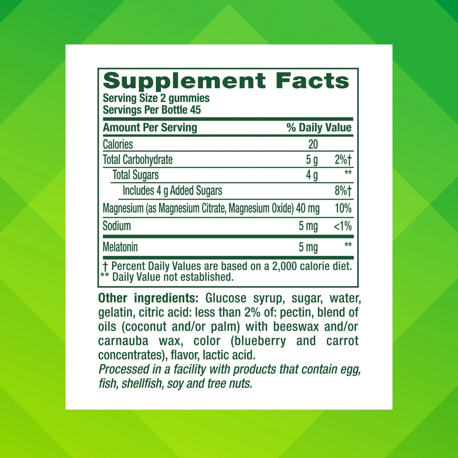 Vitafusion Melatonin + Magnesium Gummies | Twilight Berry Thrill | 90 Count