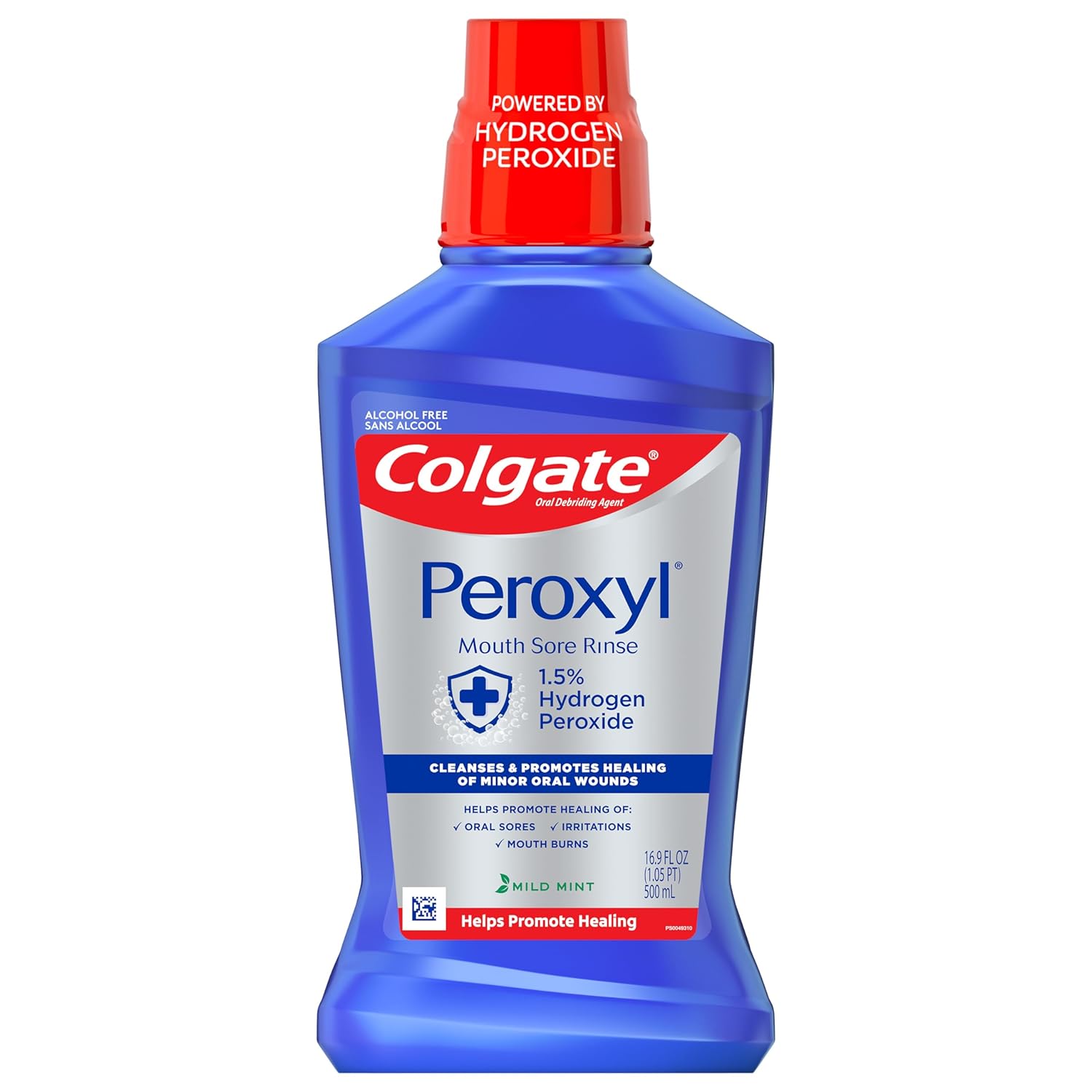 Colgate peroxyl mouth sore rinse. Colgate mouthwash
