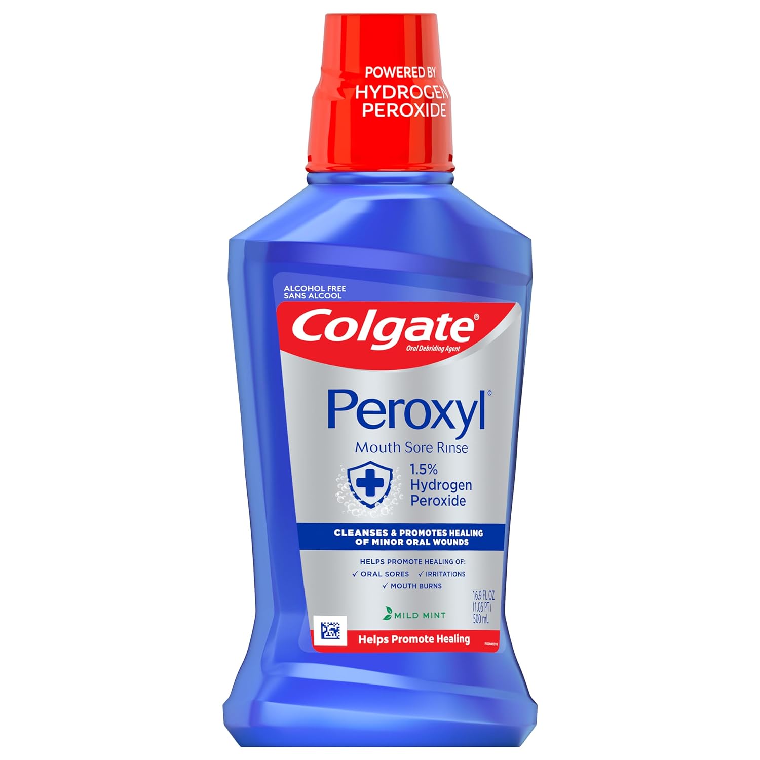 Colgate mouthwash. Peroxyl mouth sore rinse