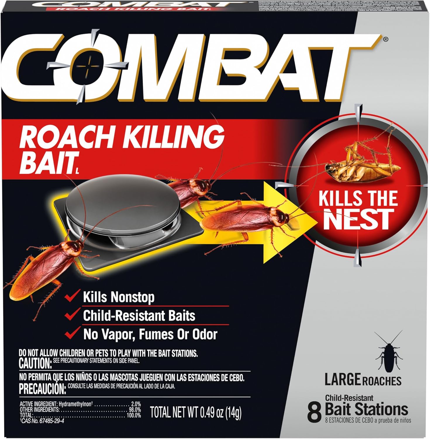 Combat Roach Killing Bait | 8 Count