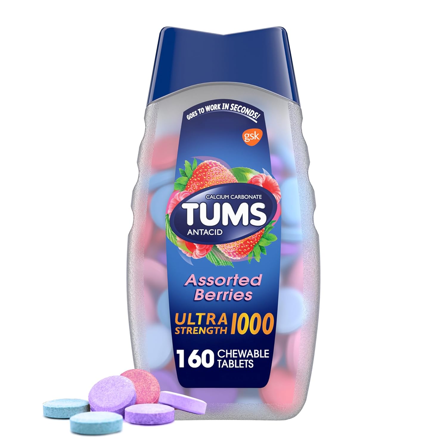 TUMS Ultra | Assorted Berrie | 160 Count
