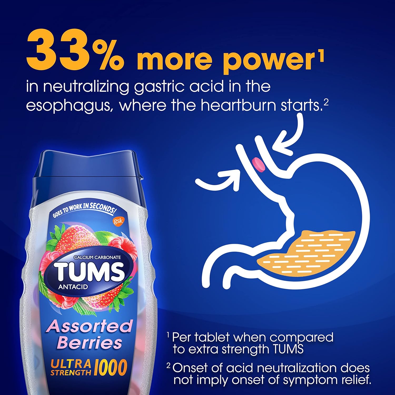 TUMS Ultra | Assorted Berrie | 160 Count