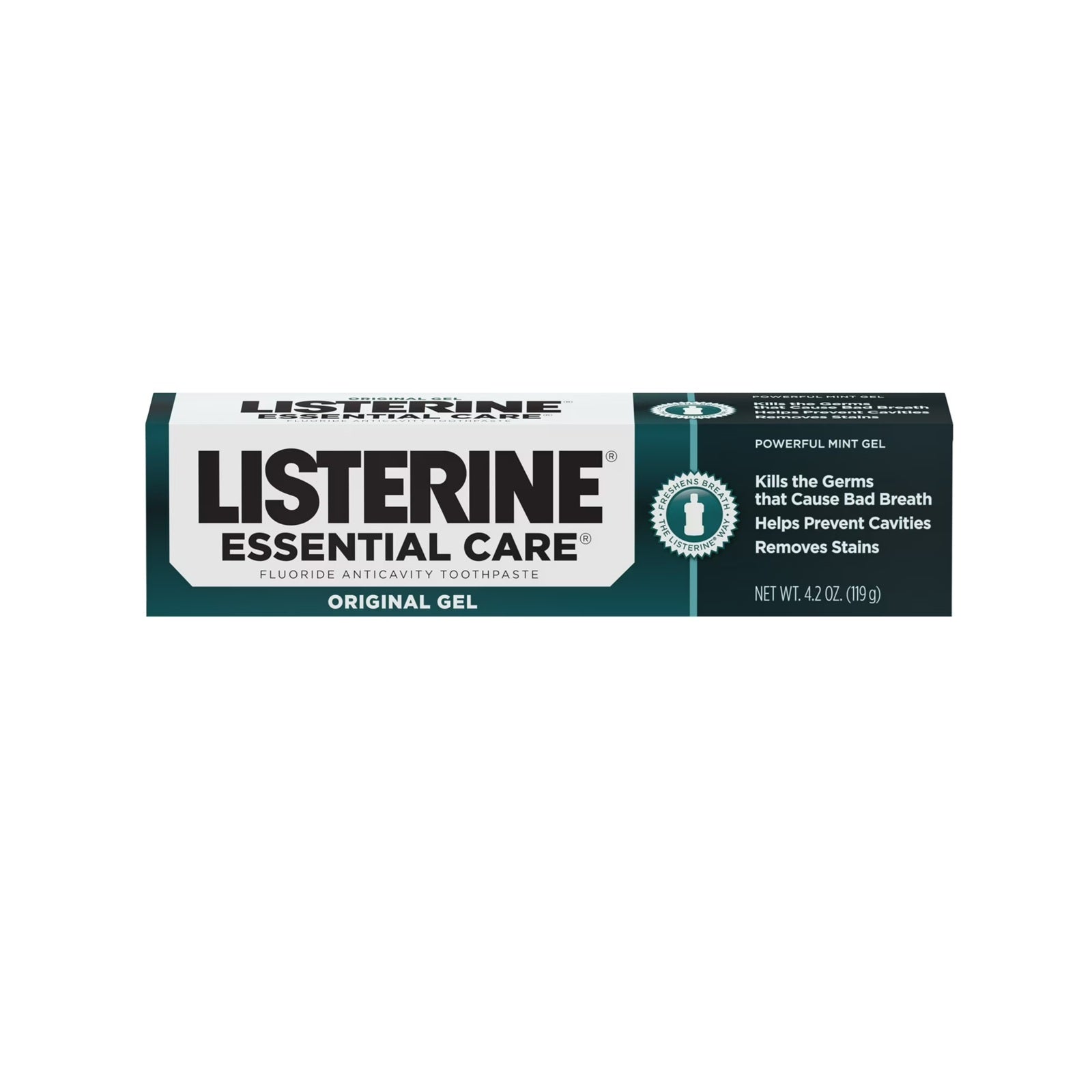Listerine Essential Care Original Gel Toothpaste | 4.2 Oz (119 g)