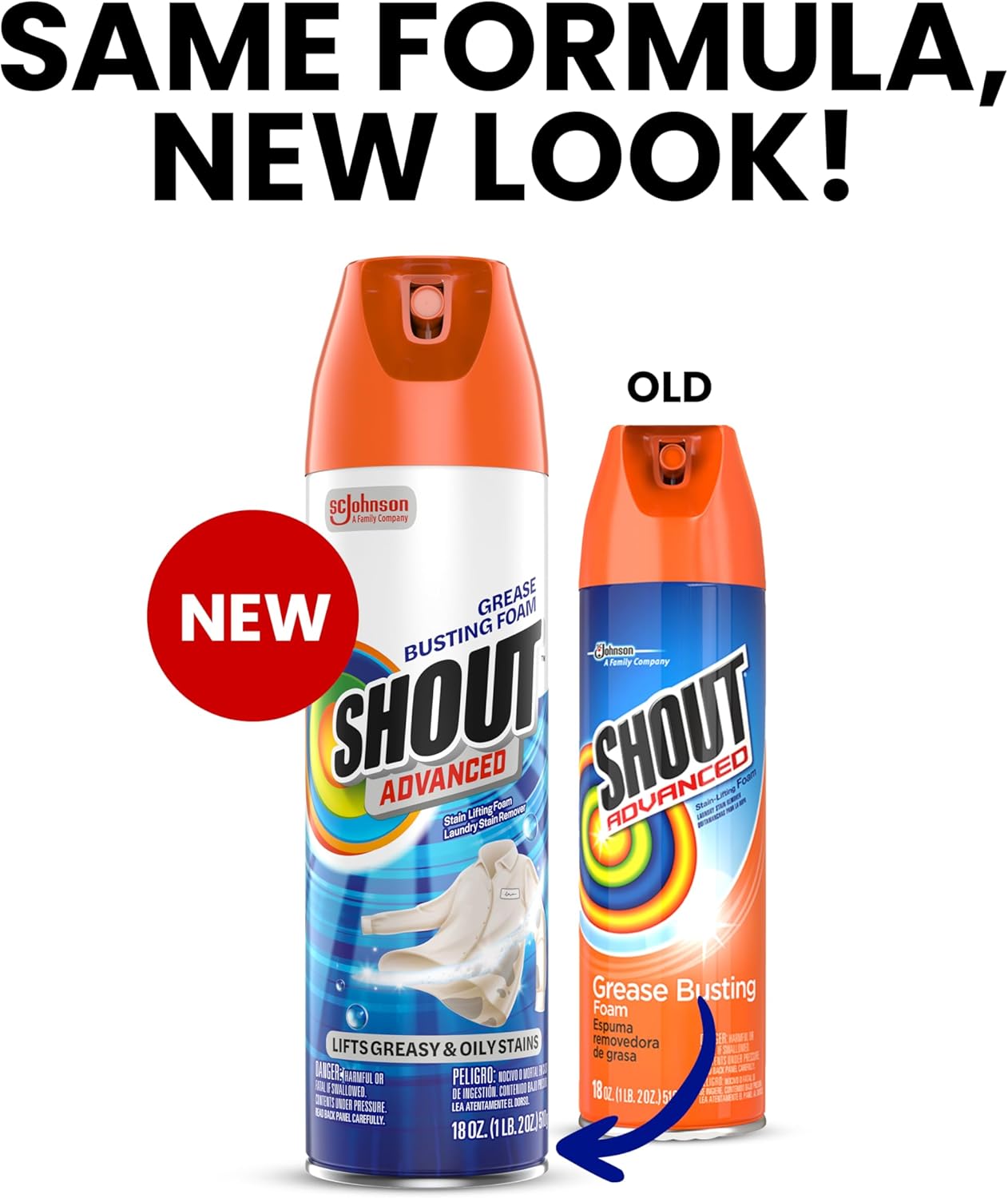 Shout Advanced Foam Aerosol | 18 Oz