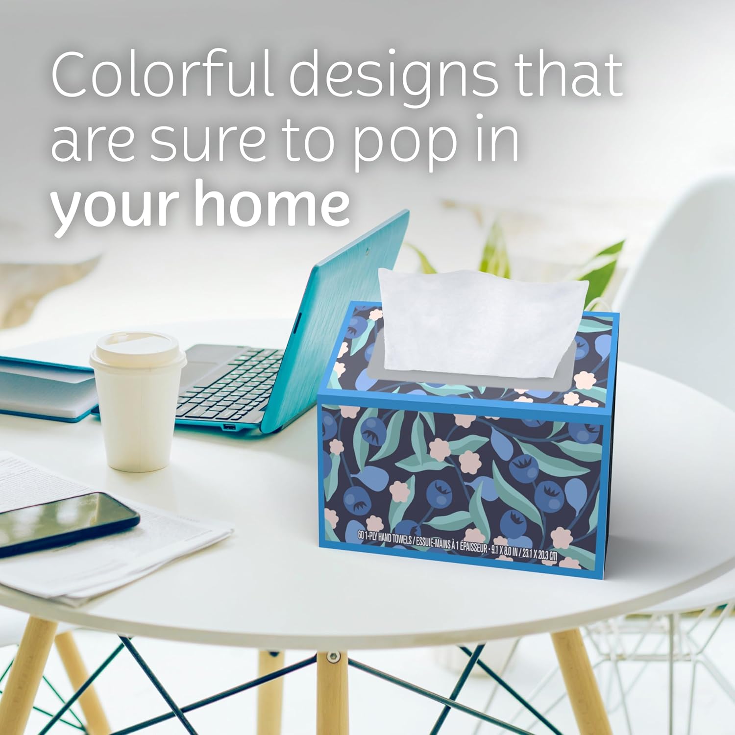 Kleenex Expressions Disposable Paper Hand Towels | 6 Boxes | 60 Hand Towels