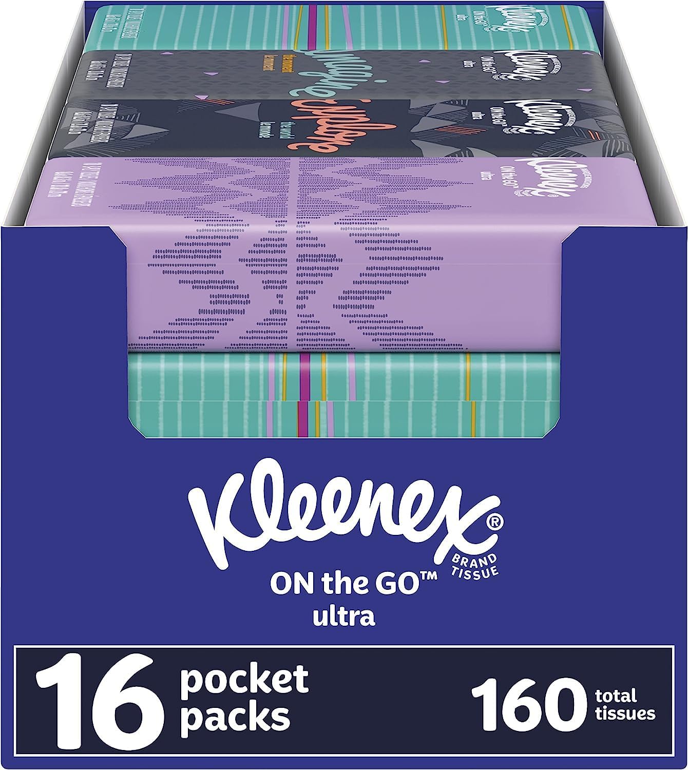 Kleenex 16 Pocket Packs (10 per pack) | White | Box