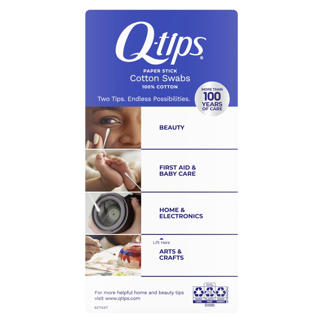 Q-tips Cotton Swabs | 375 Count