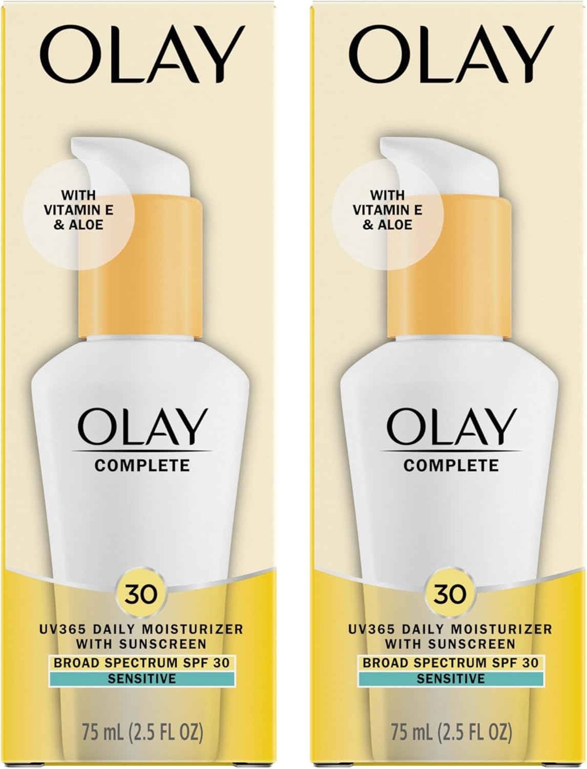 Olay Complete Daily Moisturizer with Sunscreen | Sensitive Skin | 2.5 Oz