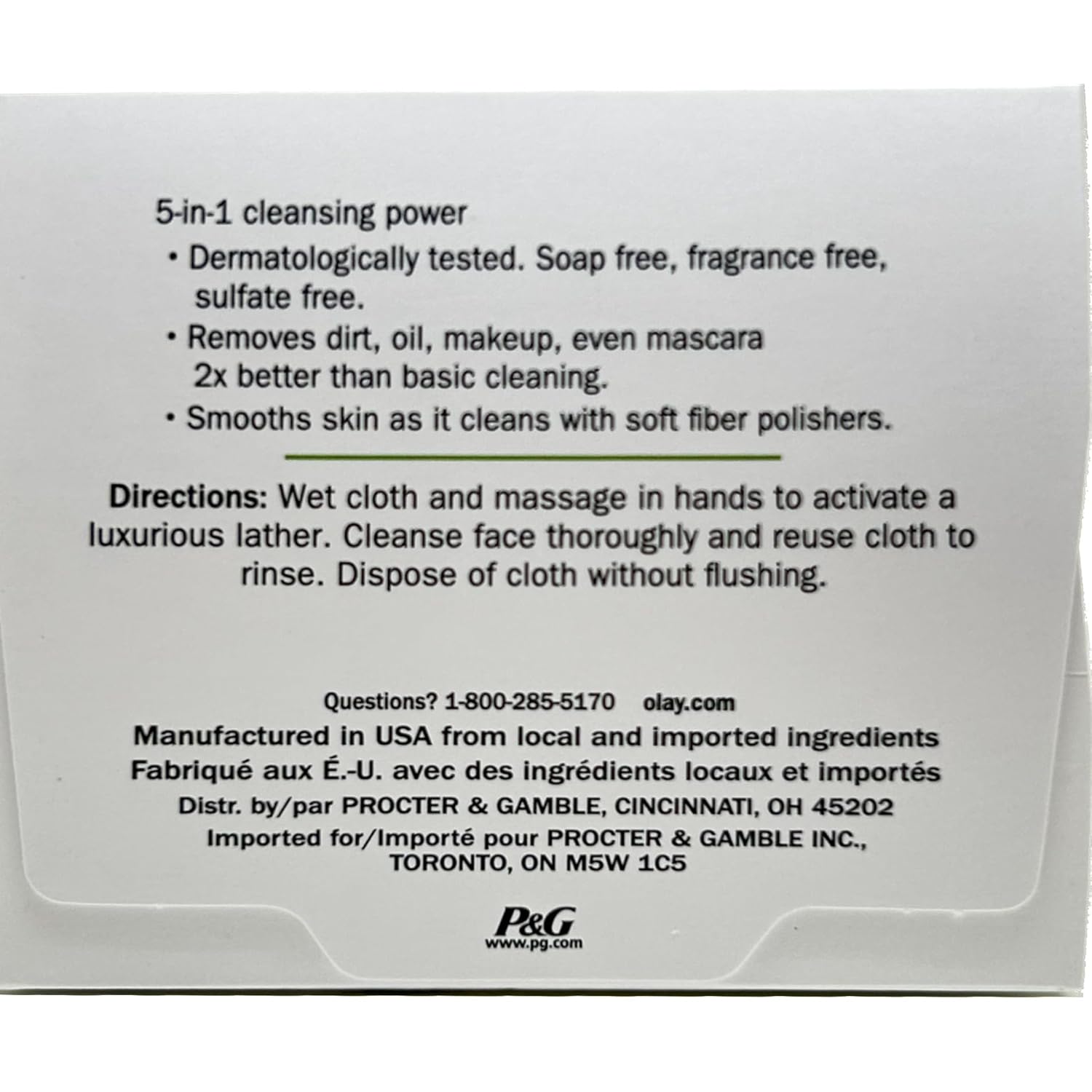 Olay Daily Gentle Clean 4-in-1 Water Activated Cloths | 33 Count | Pack of 3