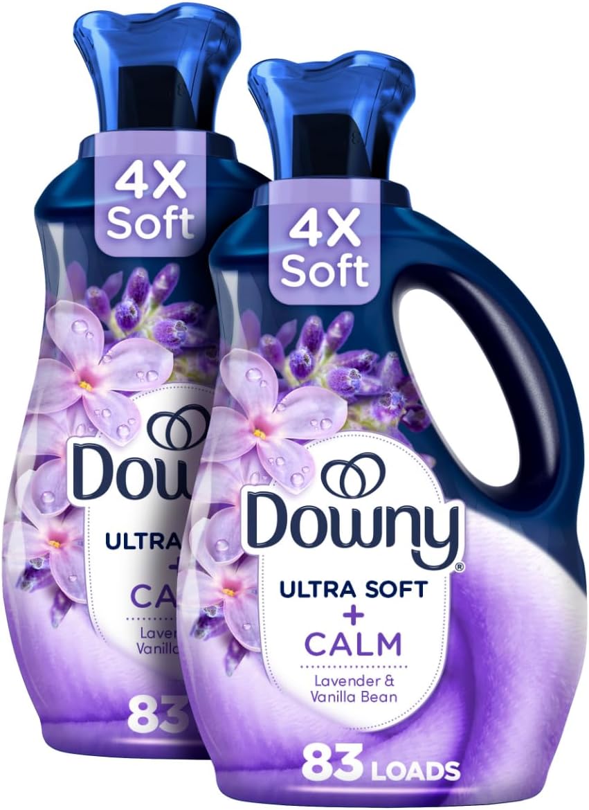 Downy Infusions Liquid Fabric Conditioner | Lavender & Vanilla Bean | 56 Oz | Pack of 2