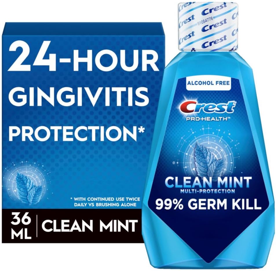 Crest Pro Health Mouthwash | Refreshing Clean Mint | 36 ml
