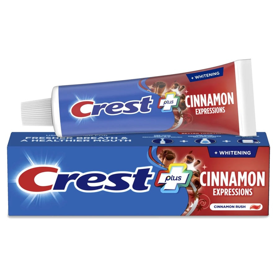 Crest Whitening Plus Cinnamon Expressions Toothpaste | 5.4 Oz