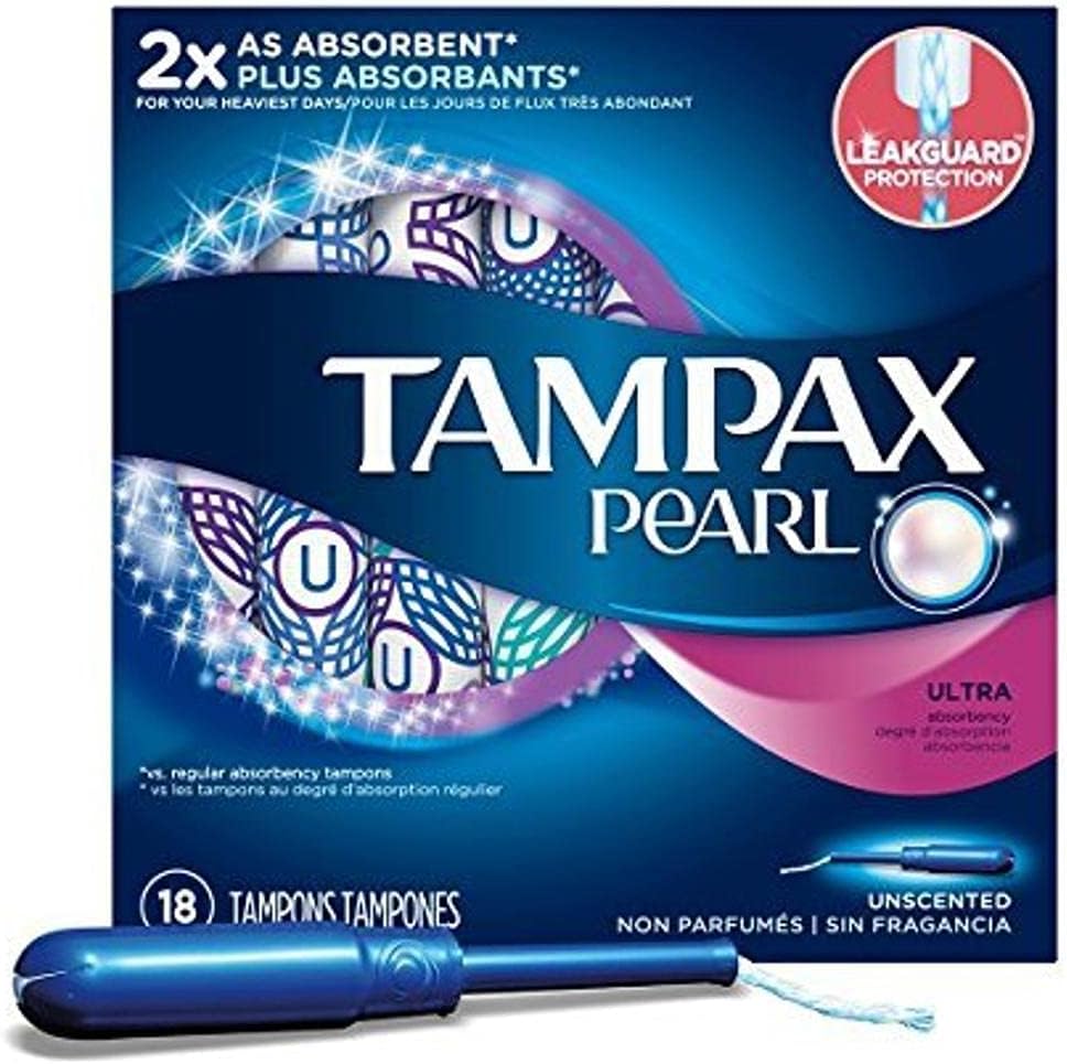 Tampax Pearl | Ultra Absorbency | Pack of 18