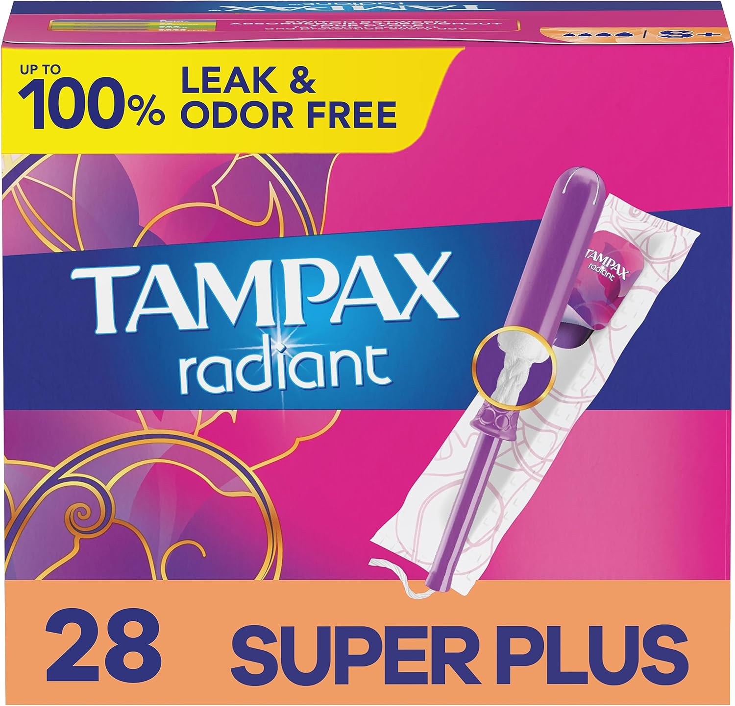 Tampax Radiant | Super Plus | 32 Count