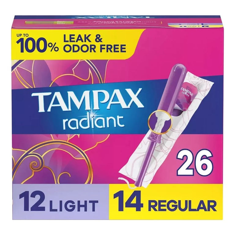 Tampax Radiant | Light/Regular | 26 Count
