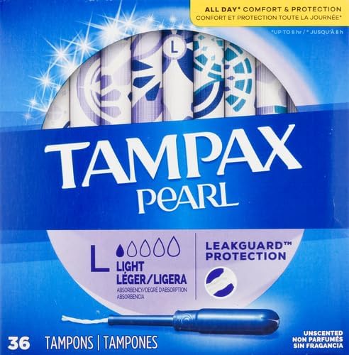 Tampax Pearl | Light | 36 Count | Pack Of 2