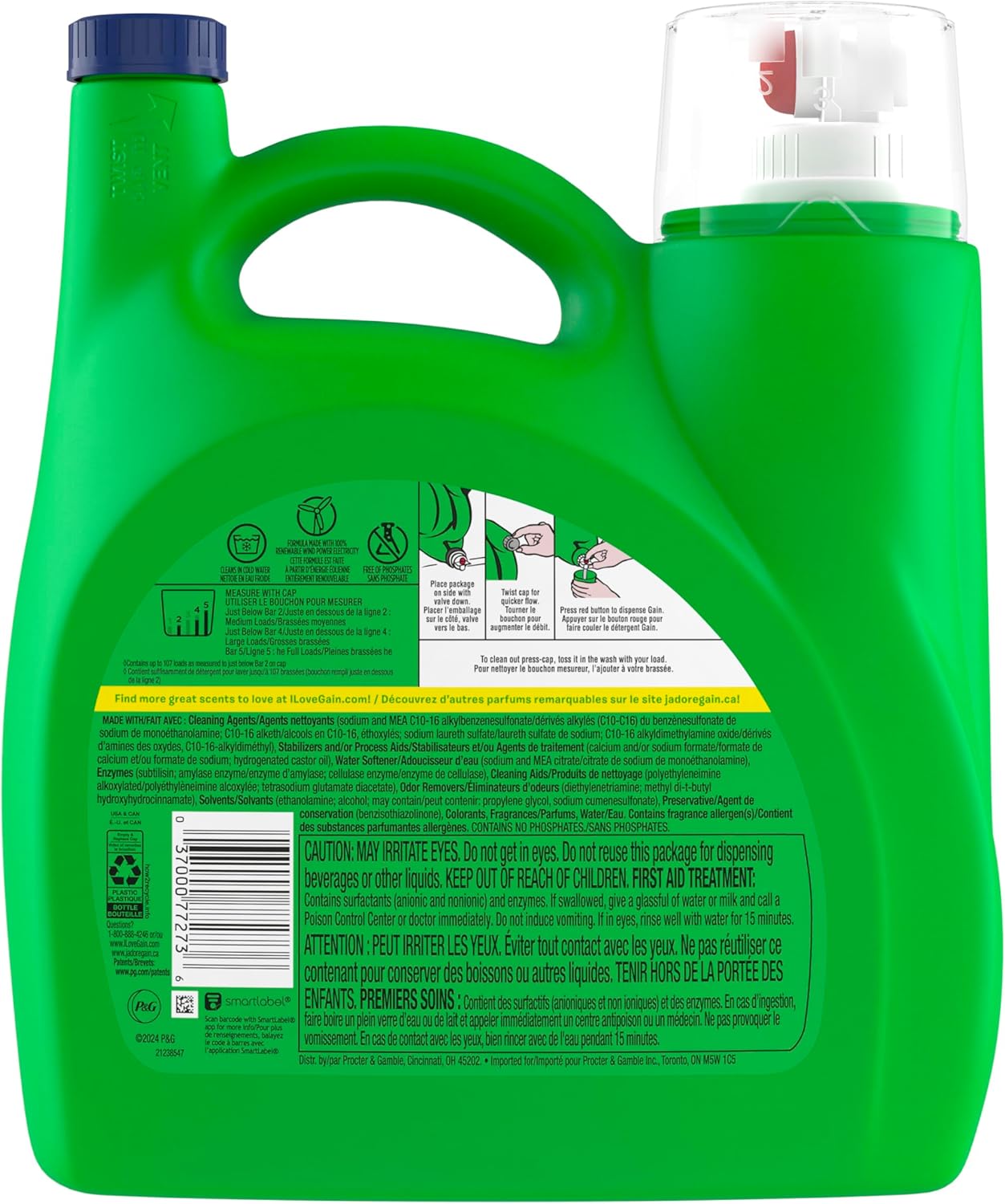 Gain + Aroma Boost Detergent | Original Scent | 154 Oz
