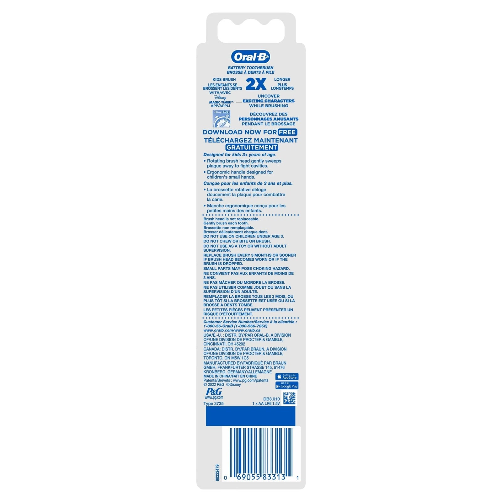 Oral-B Disney Princess Battery Toothbrush