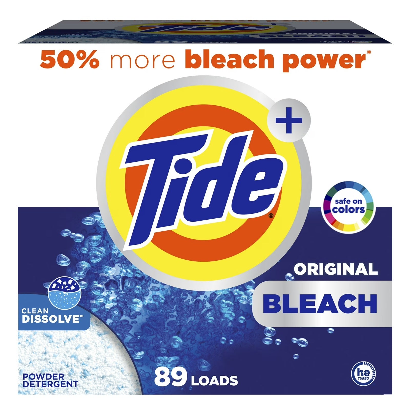 Tide Laundry Detergent with Bleach | Original Scent | 144 Oz