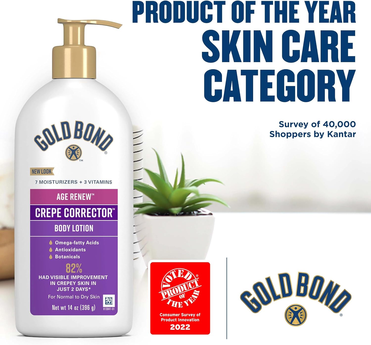 Gold Bond Age Renew Crepe Corrector Body Lotion | 14 Oz (396 g)